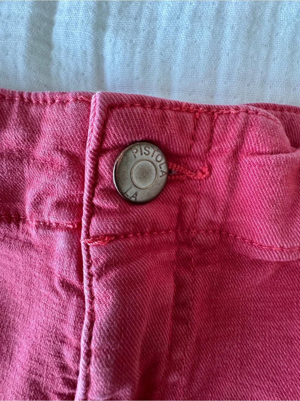 Pistola Mara Cargo Utility Shorts Hibiscus Red Pink Stretch Size 30